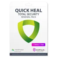 Quick Heal Total Security Antivirus 1 User 3 Year Antivirus (Renewal)